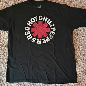 Bravado Black Tee with Red Star Logo